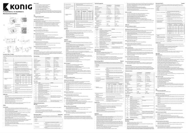 Image de la première page du manuel de l'appareil HC-BLDPRESS12