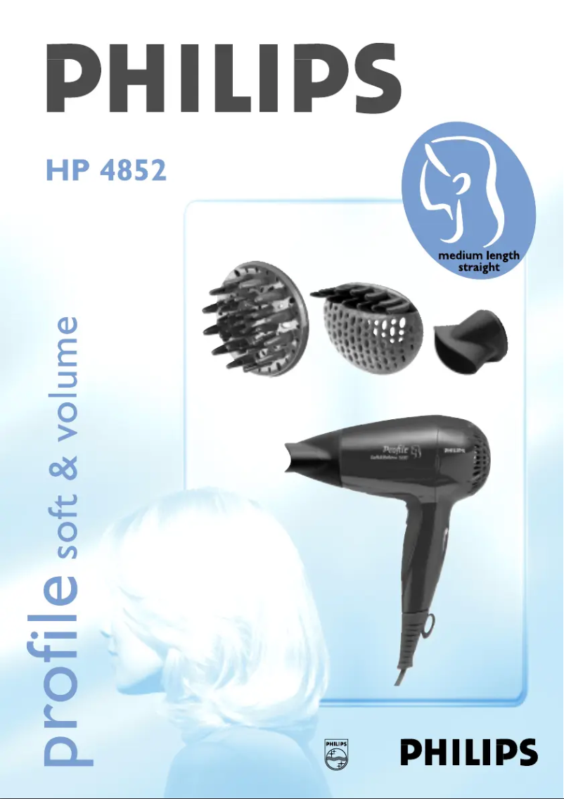 Página 1 del manual Manual de usuario Philips HP4852