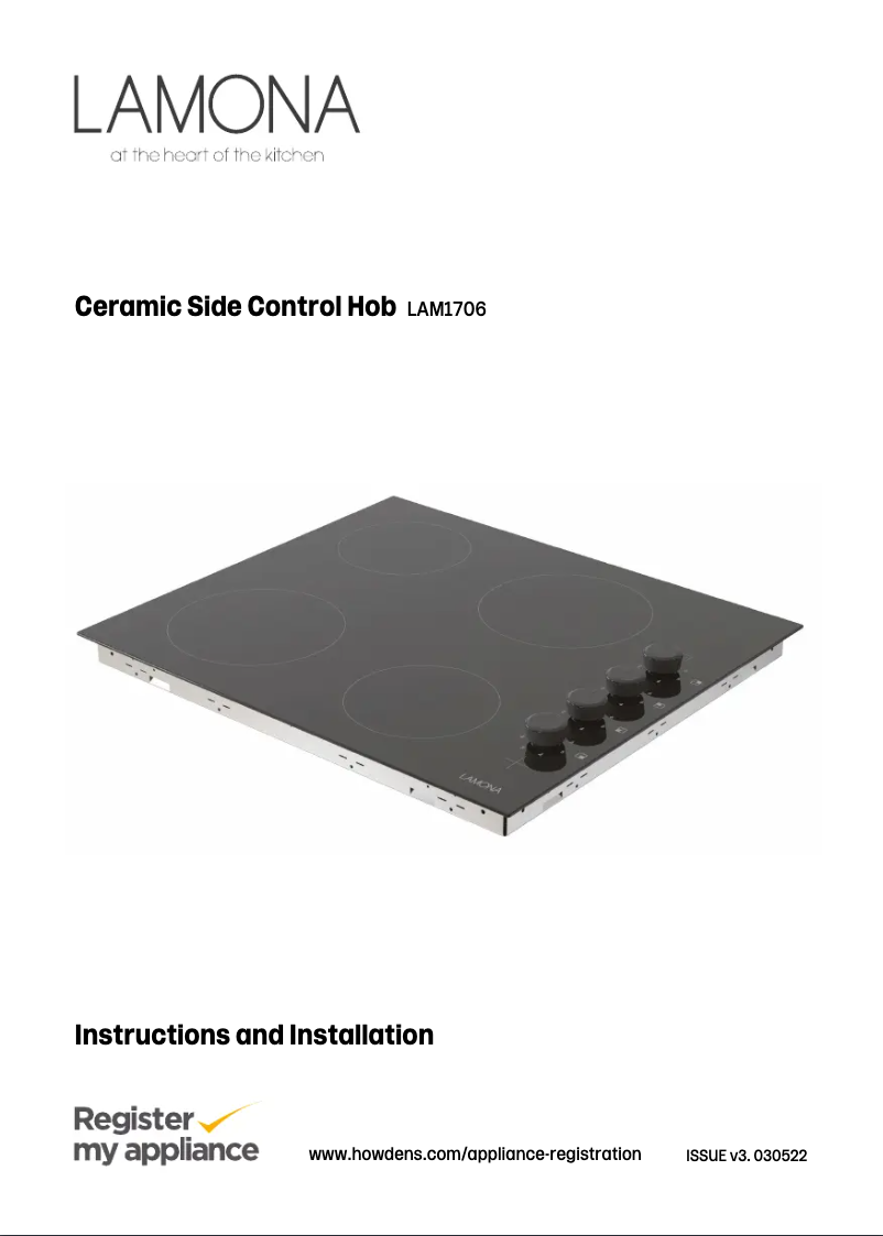 Page n°1 - Manuel utilisateur Lamona LAM1706