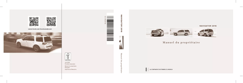 Image de la première page du manuel de l'appareil Navigator (2016)