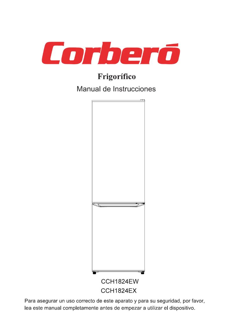 Página 1 del manual Manual de usuario Corbero CCH1824EW