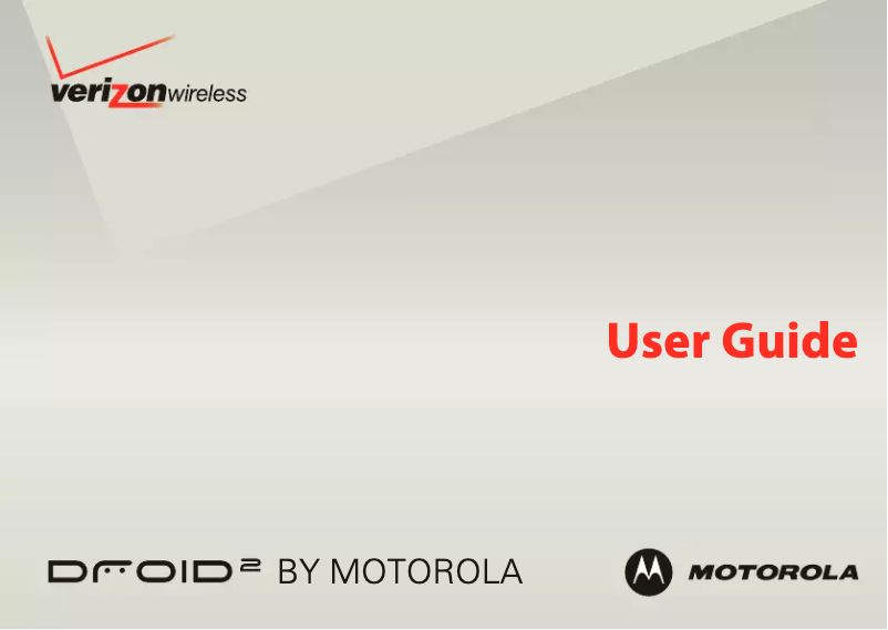 Page n°1 - Manuel utilisateur Motorola Droid 2