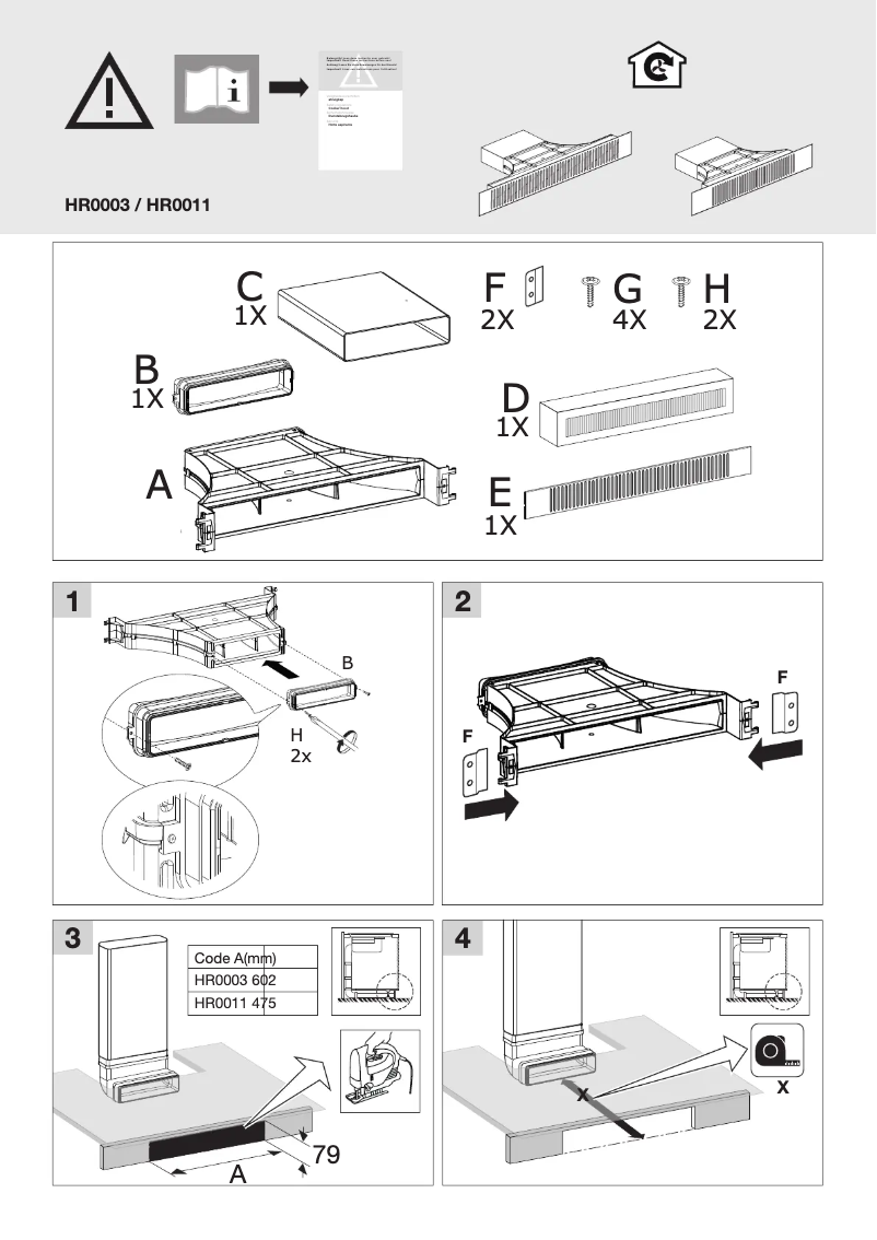 Page 1 de la notice Manuel utilisateur Pelgrim HR0003