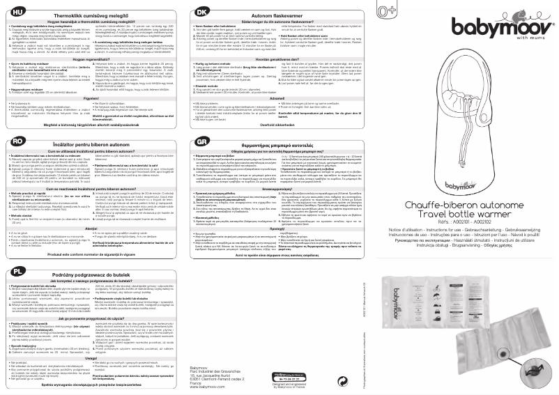 Page 1 de la notice Manuel utilisateur Babymoov A002102 Travel