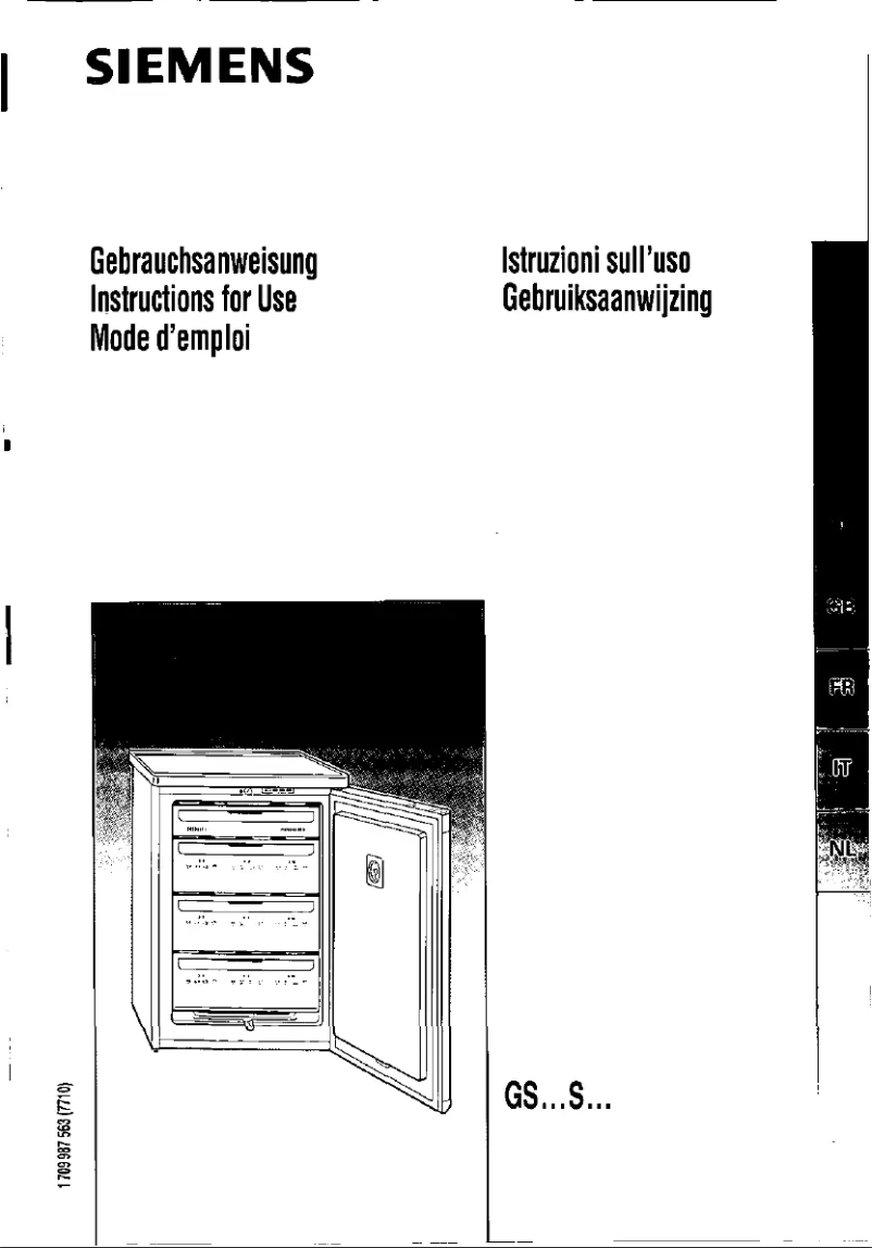 Page 1 de la notice Manuel utilisateur Siemens GS12S