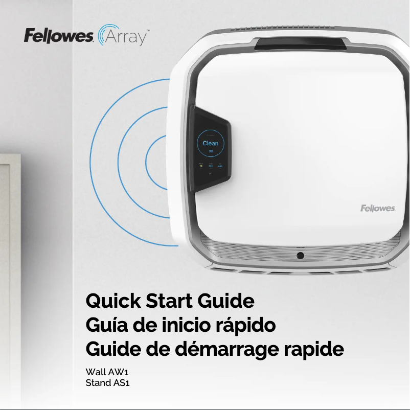 Page n°1 - Guide de démarrage rapide Fellowes Array AW1