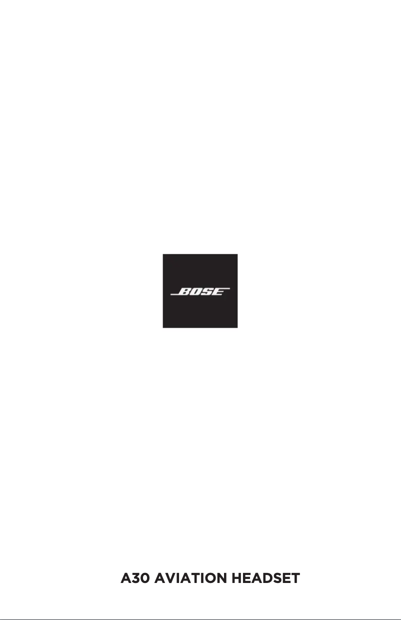 Image de la première page du manuel de l'appareil A30 Aviation Headset