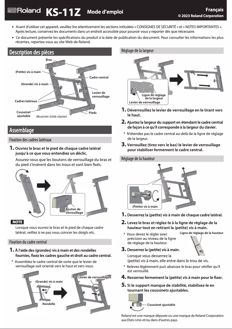 Image de la première page du manuel de l'appareil KS-11Z
