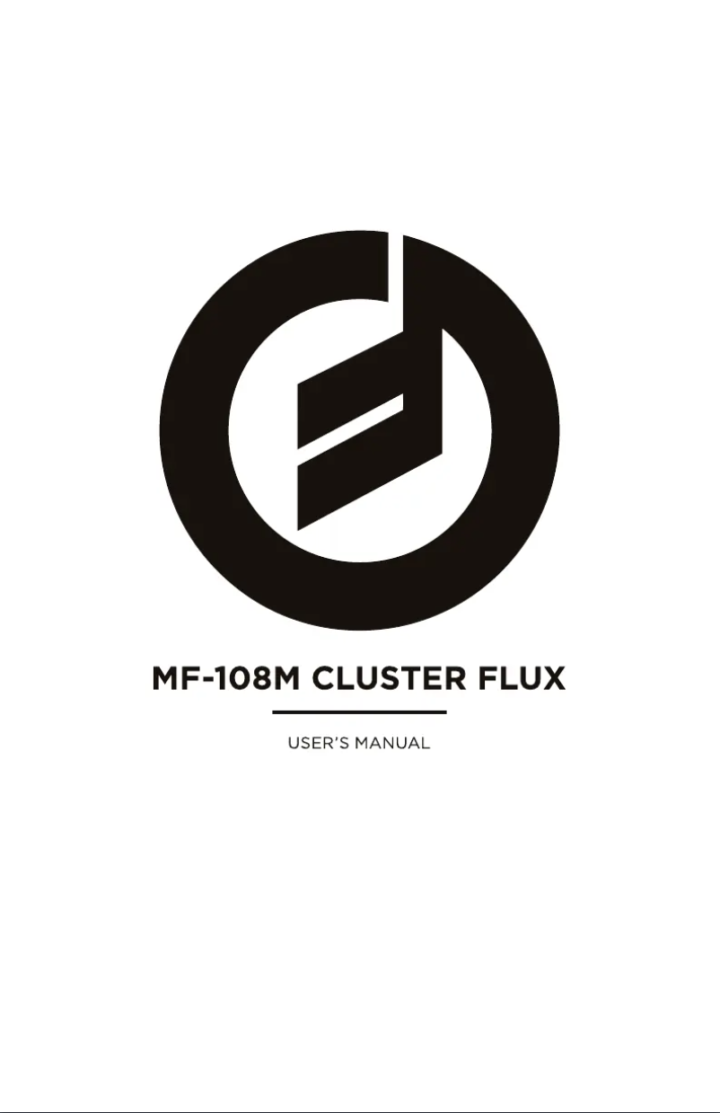 Page 1 de la notice Manuel utilisateur Moog Cluster Flux MF-108M
