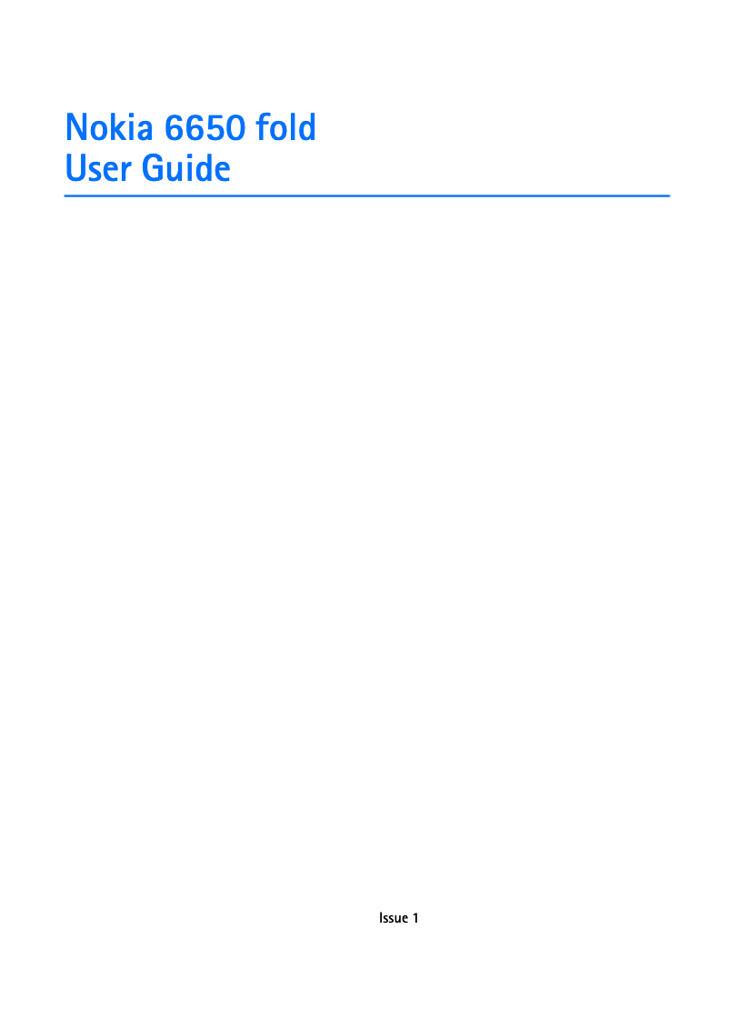 Image de la première page du manuel de l'appareil 6650 Fold