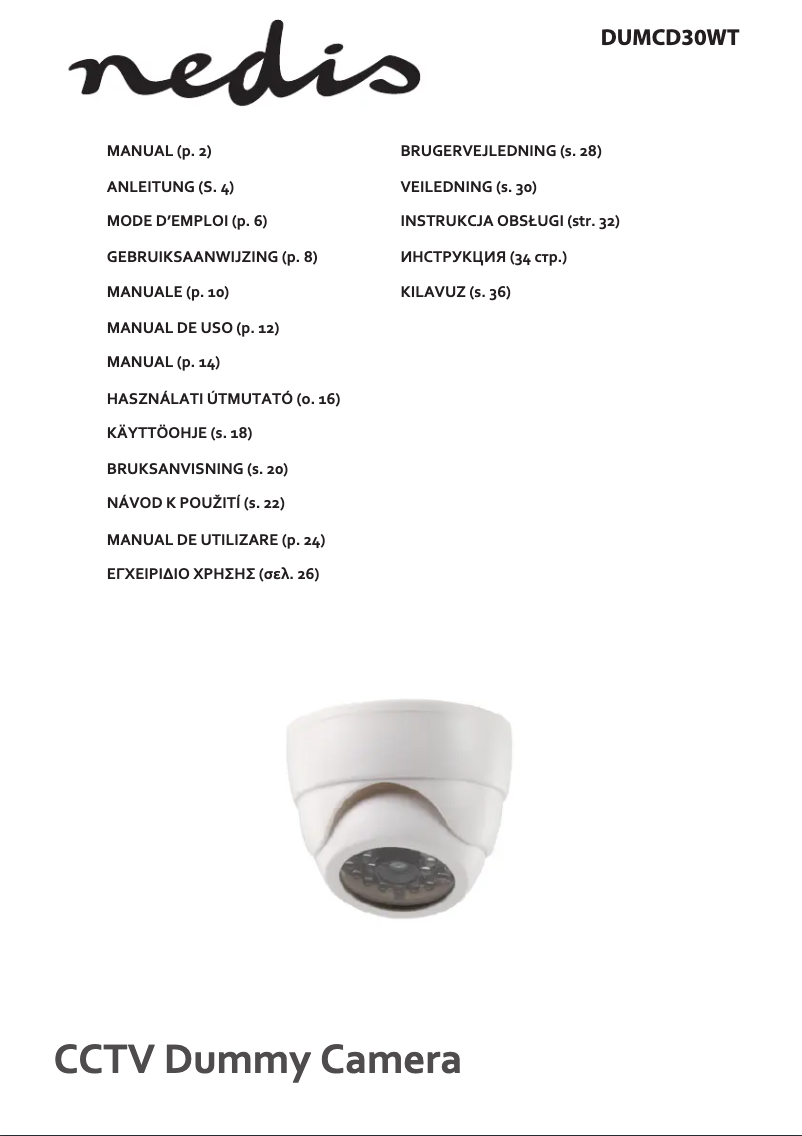 Page 1 de la notice Manuel utilisateur Nedis DUMCD30WT