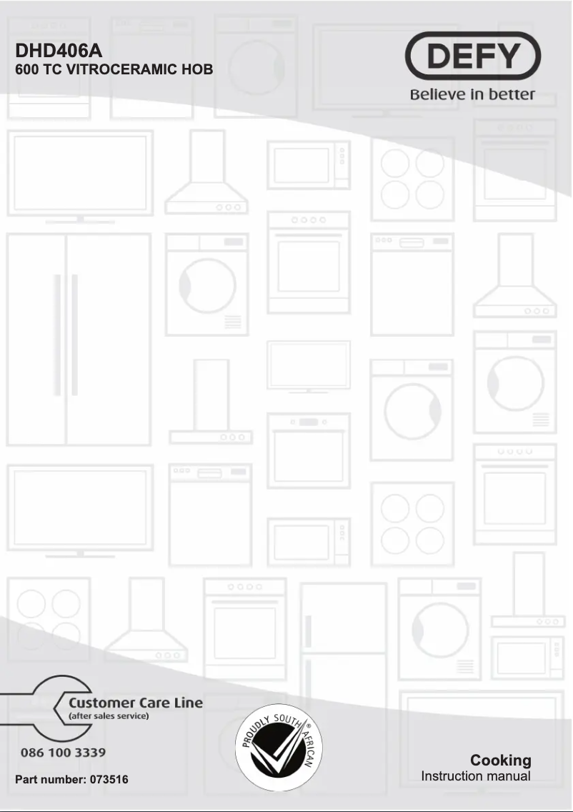 Image de la première page du manuel de l'appareil DHD406A