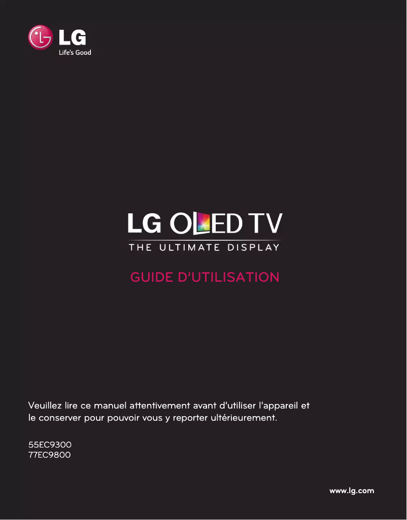 Página 1 del manual Manual de usuario LG 55EC9300