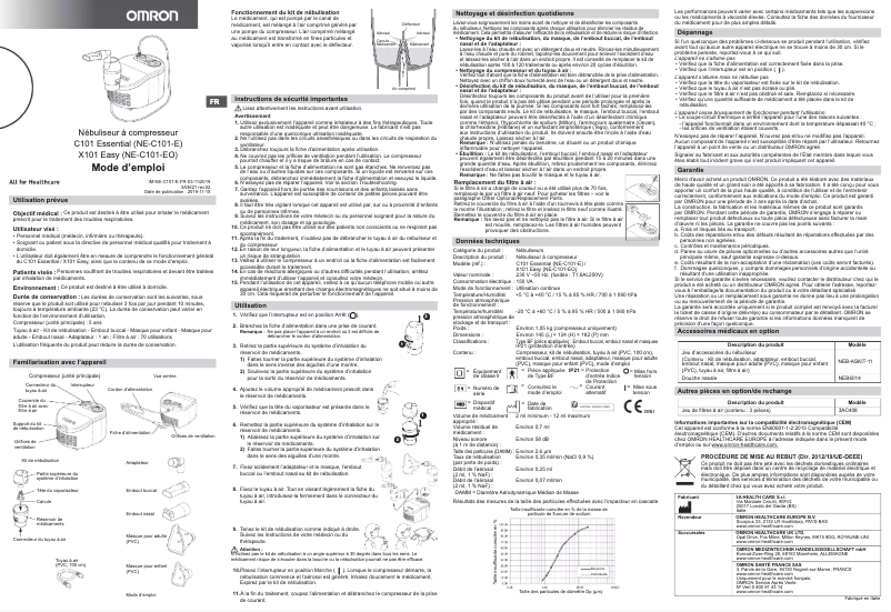 Image de la première page du manuel de l'appareil X101 Easy NE-C101-EO