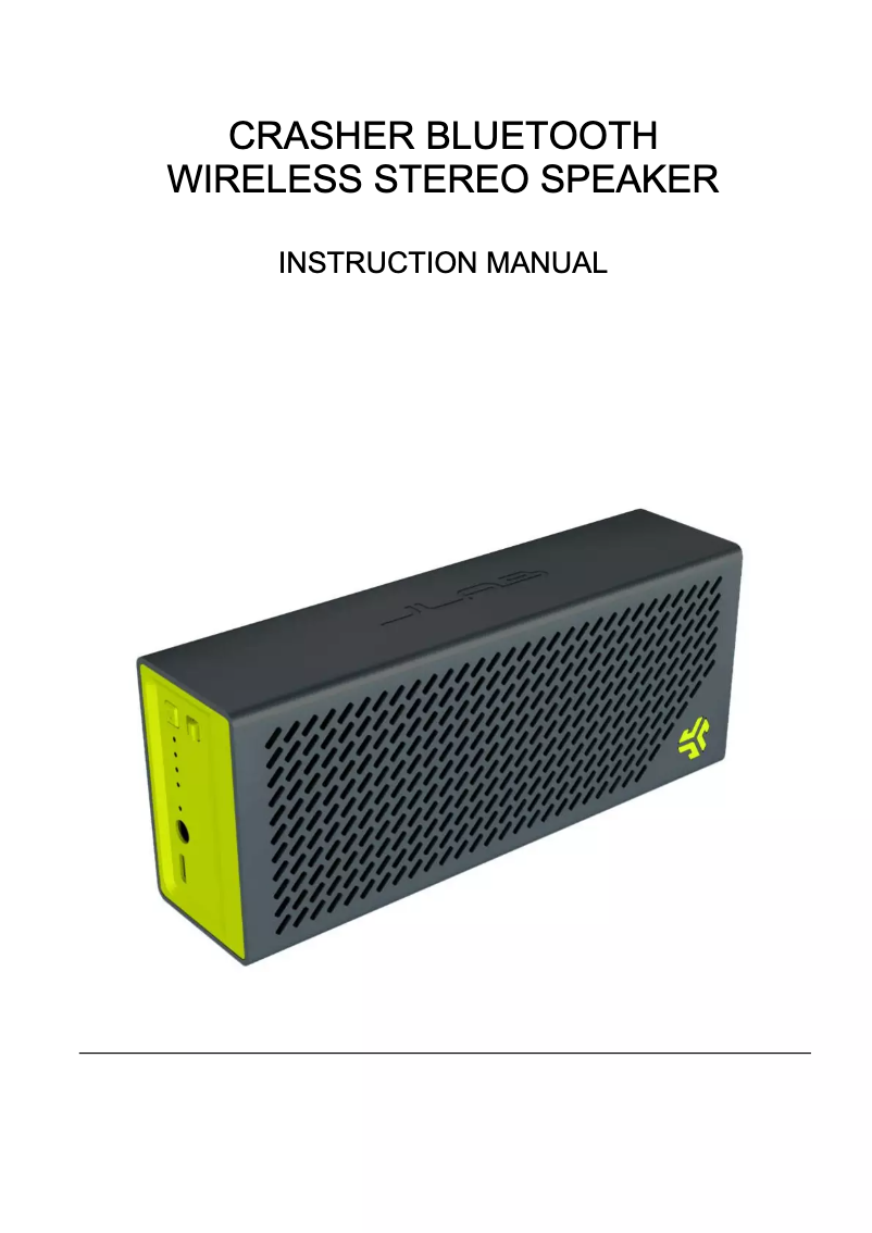 Page 1 de la notice Manuel utilisateur JLab Crasher