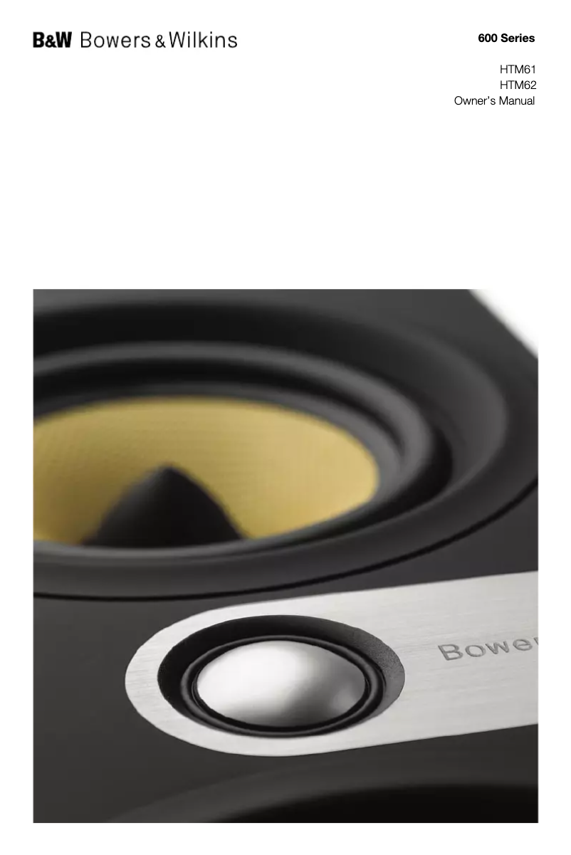 Page 1 de la notice Manuel utilisateur Bowers & Wilkins HTM61
