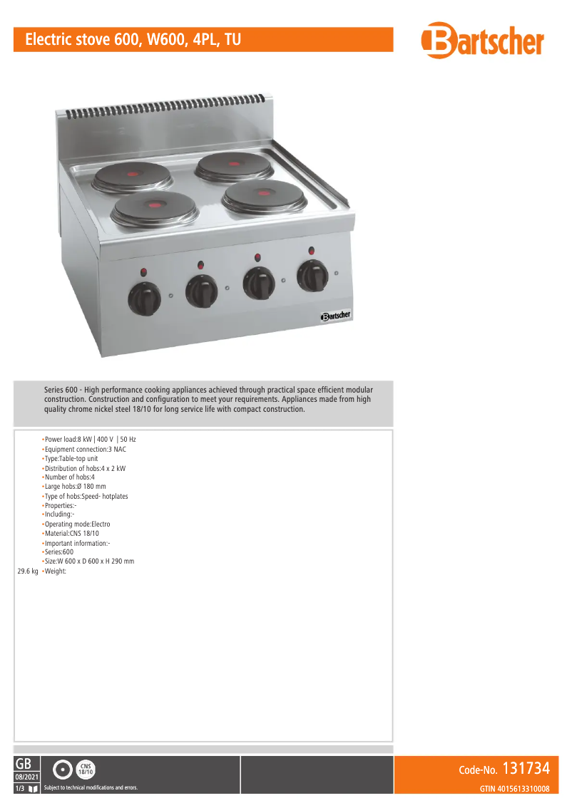 Image de la première page du manuel de l'appareil 131734