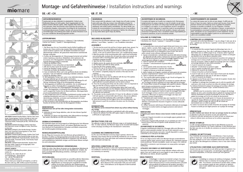 Page n°1 - Manuel utilisateur Miomare IAN 94181