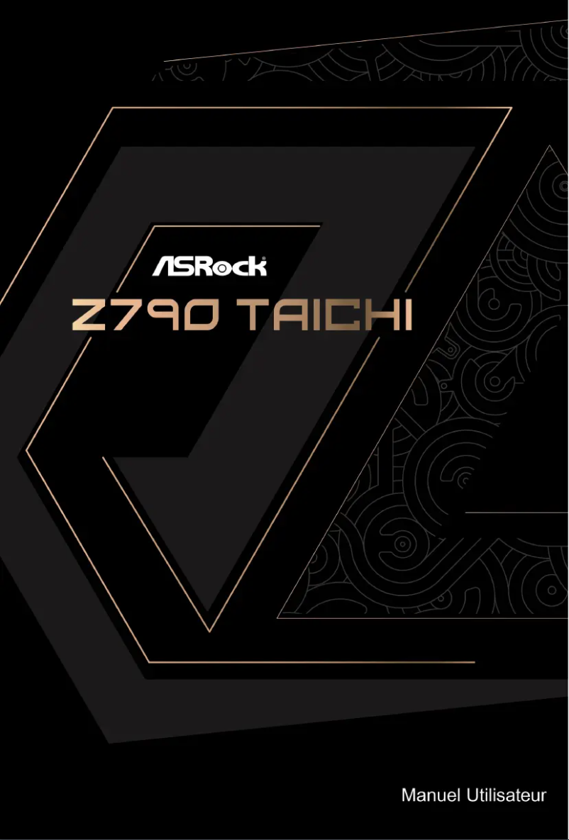 Page n°1 - Manuel utilisateur Asrock Z790 Taichi