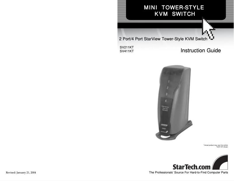 Image de la première page du manuel de l'appareil SV411KT