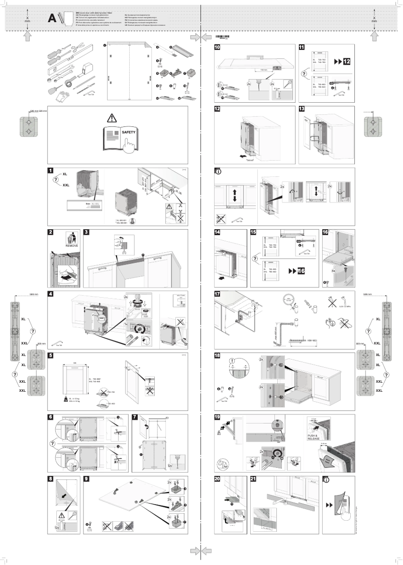 Page 1 de la notice Guide d'installation Asko DSD746U.UK