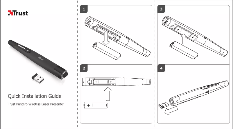 Page 1 de la notice Manuel utilisateur Trust Puntero