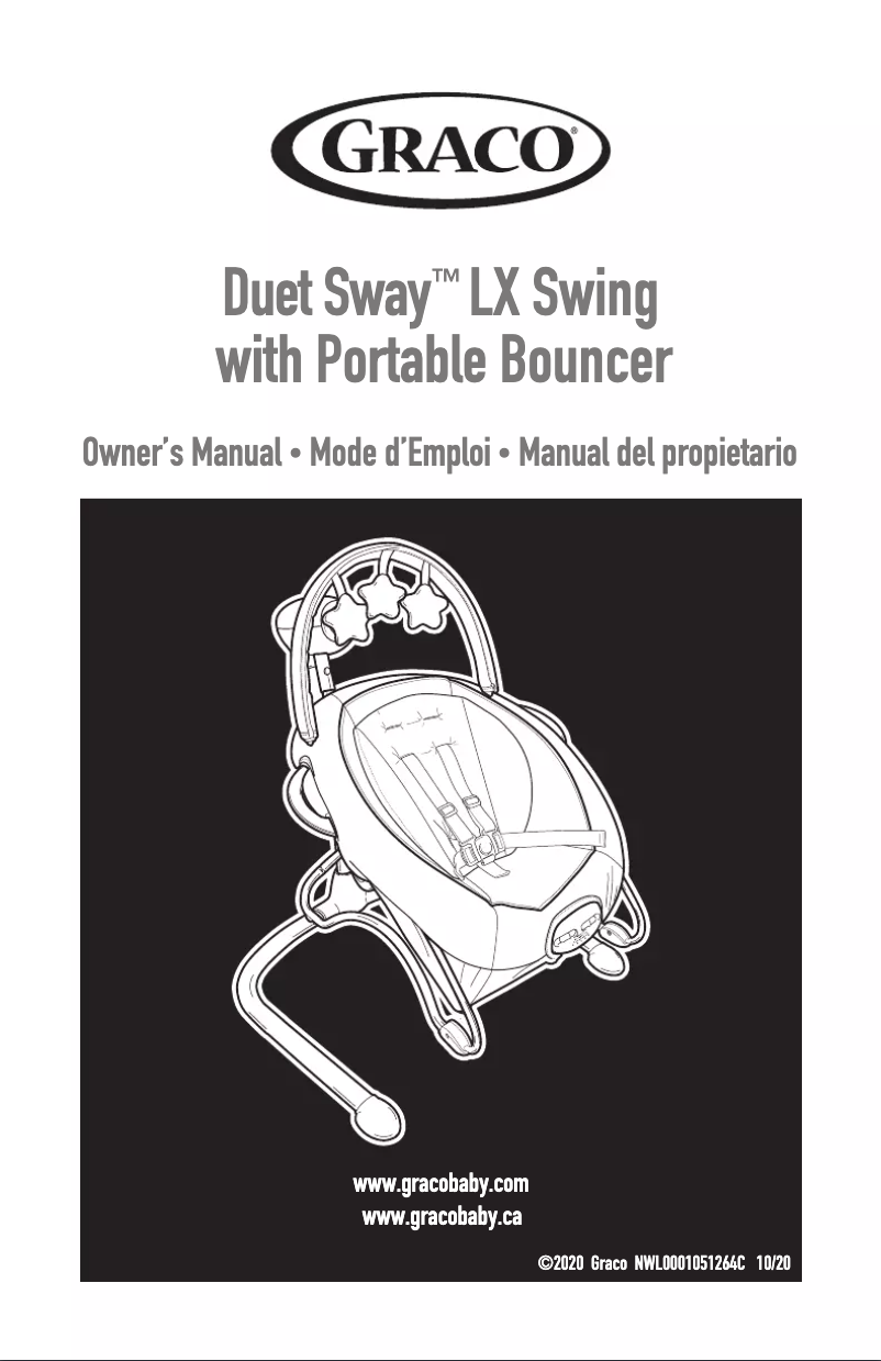 Page 1 de la notice Manuel utilisateur Graco Soothe 'n Sway LX