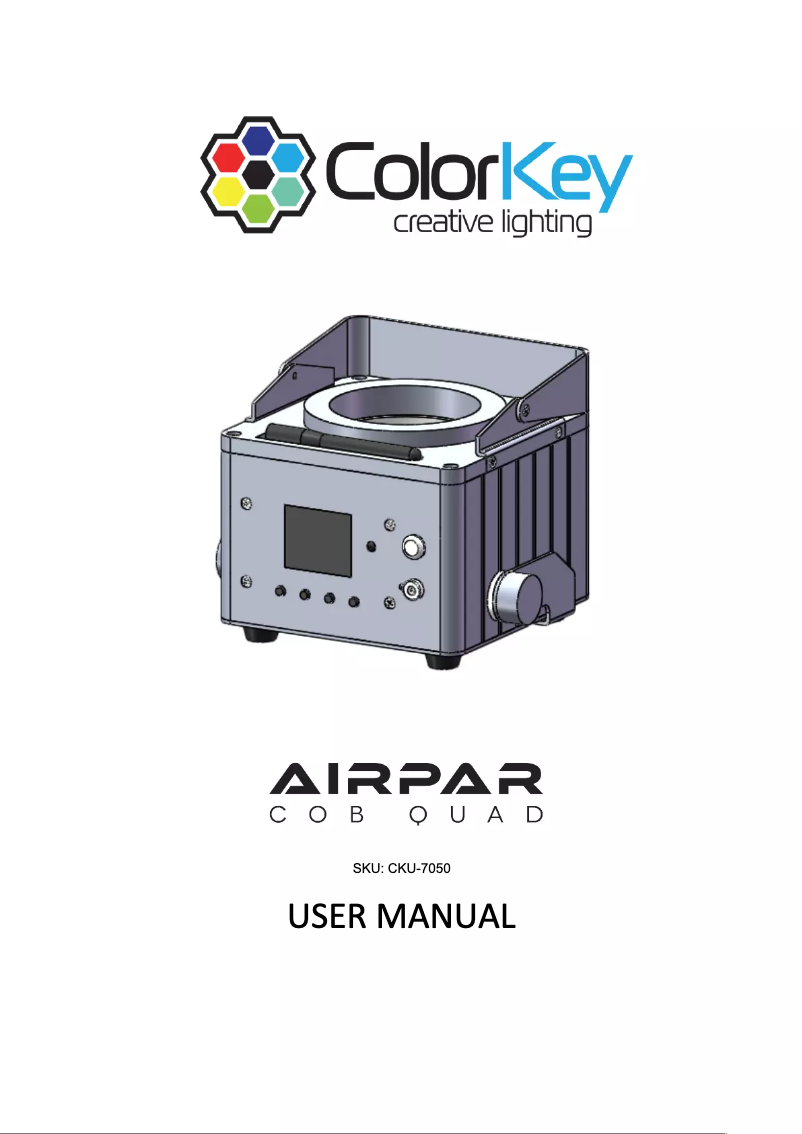 Page n°1 - Manuel utilisateur ColorKey AirPar COB Quad