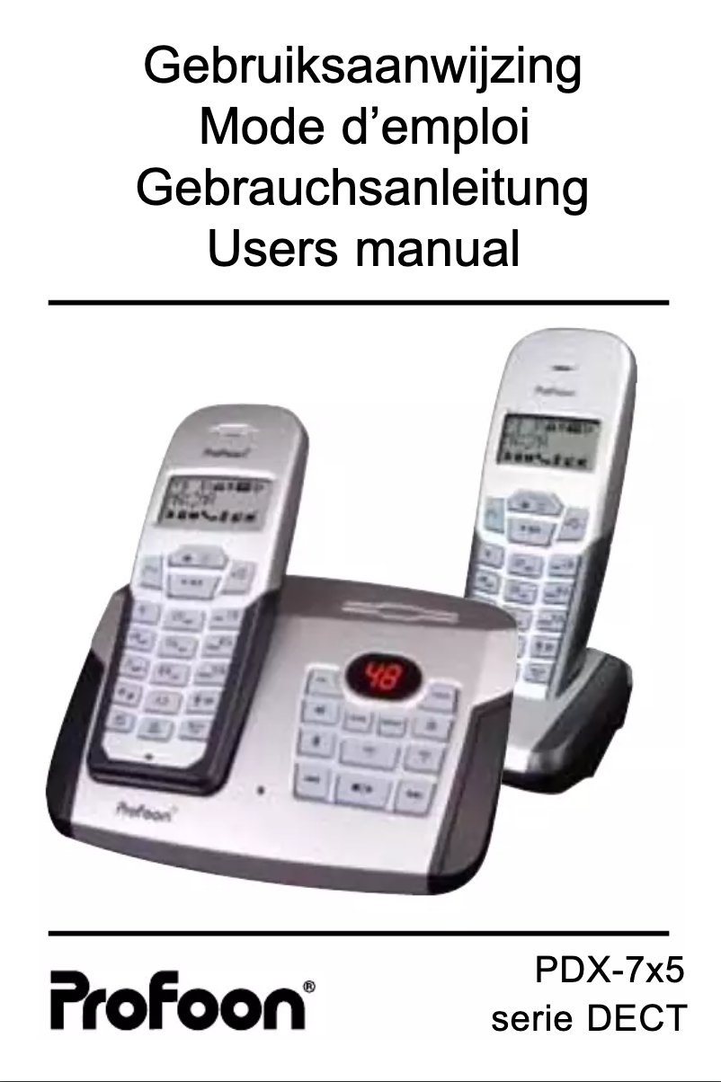 Imagen de la primera página del manual del dispositivo PDX-725