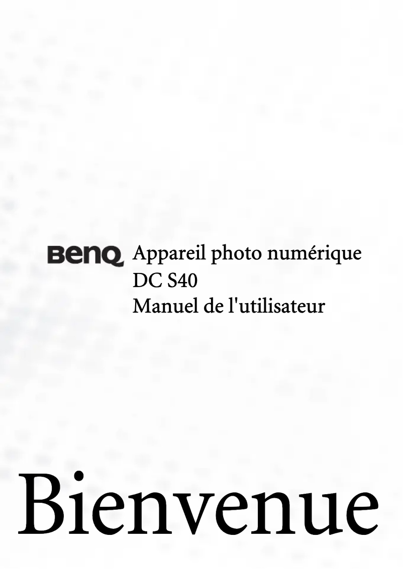 Page n°1 - Manuel utilisateur BenQ DC S40
