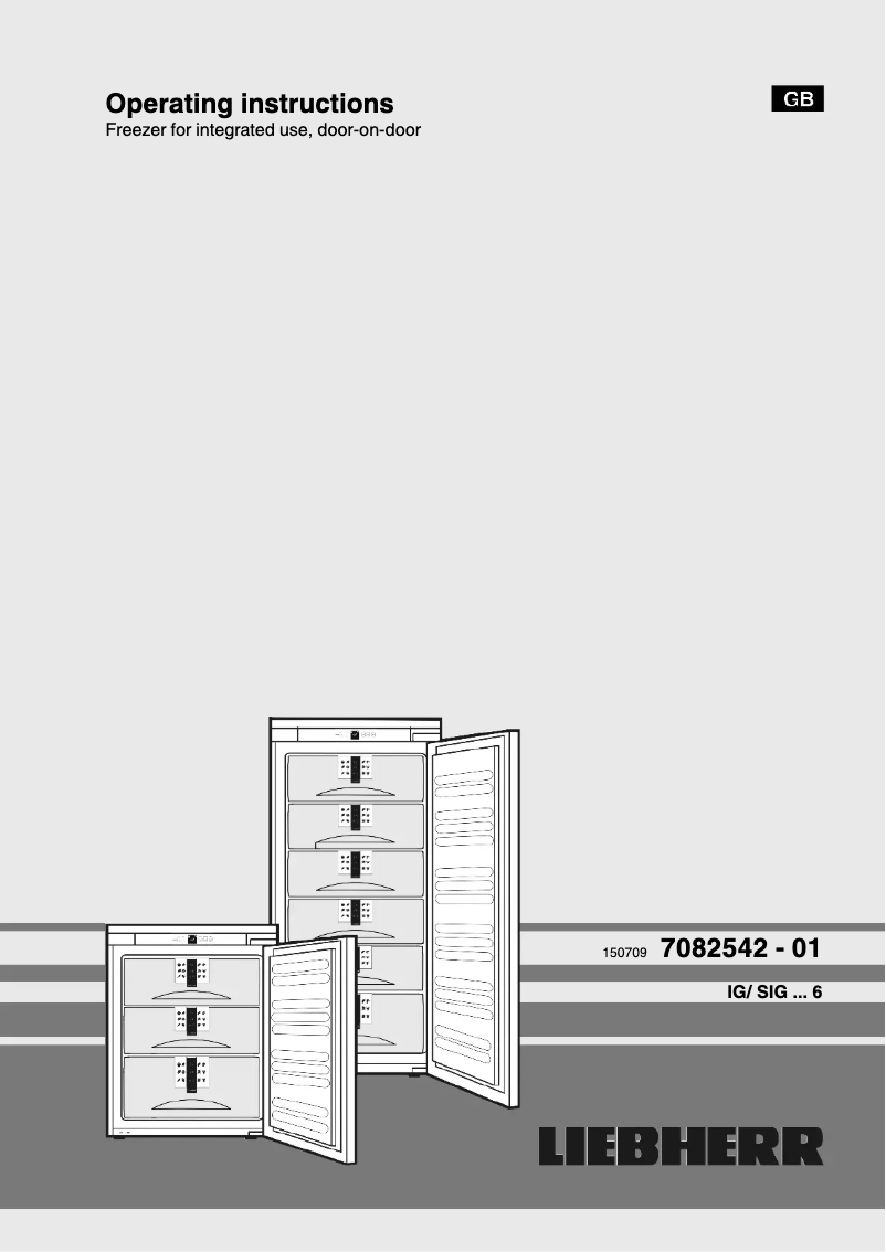 Page n°1 - Manuel utilisateur Liebherr IG 1166