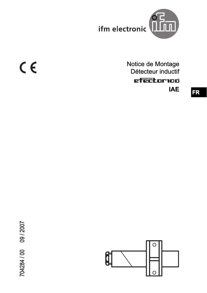 Page n°1 - Manuel utilisateur IFM IA0032
