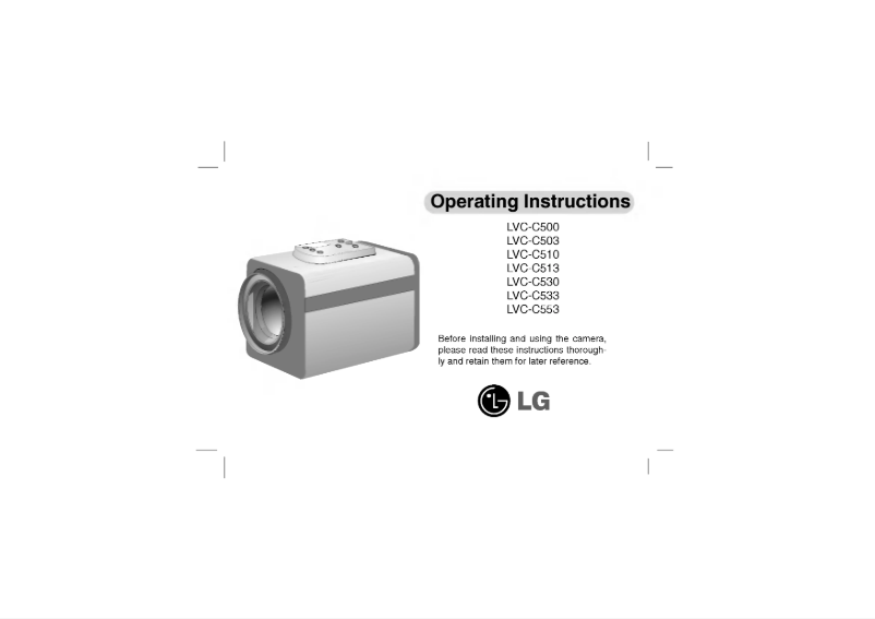 Page 1 of the manual User Manual LG LVC-C553
