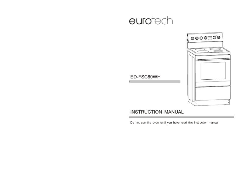 Page n°1 - Manuel utilisateur Eurotech ED-FSC60WH