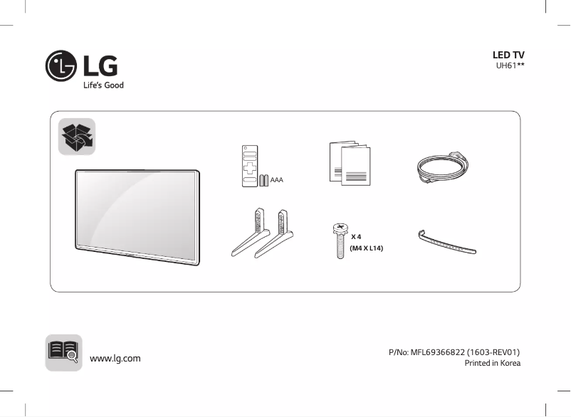Página 1 del manual Manual de usuario LG 55UH617T