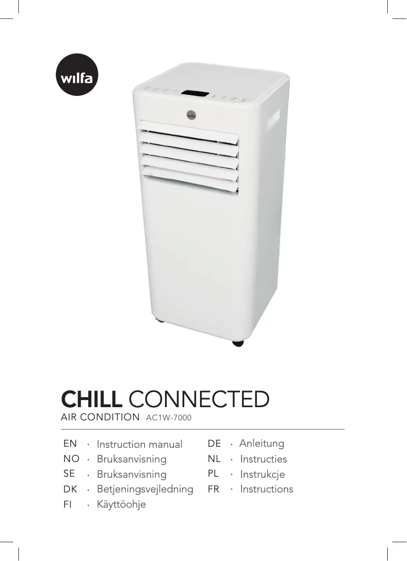 Image de la première page du manuel de l'appareil Chill Connected AC1W-7000