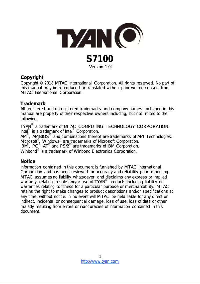 Image de la première page du manuel de l'appareil S7100