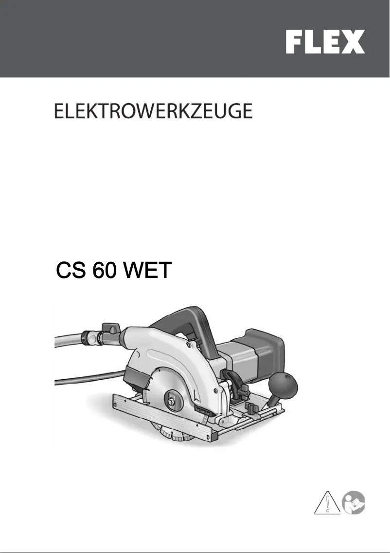 Page n°1 - Manuel utilisateur Flex CS 60 WET