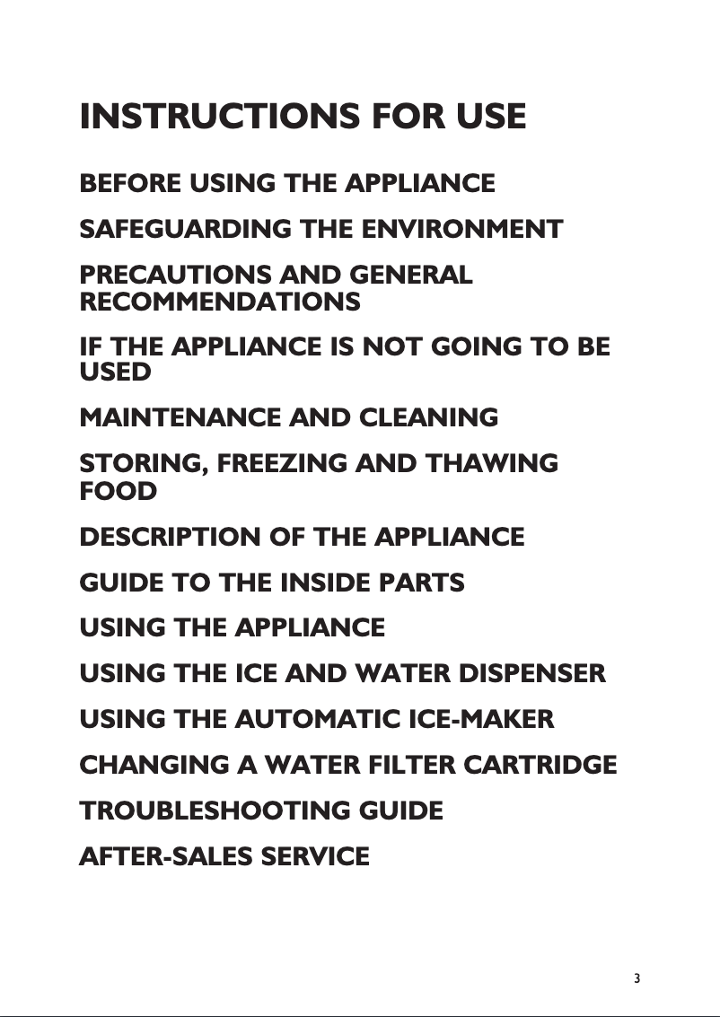 Page 1 de la notice Manuel utilisateur Whirlpool 20RW-D3 A SF