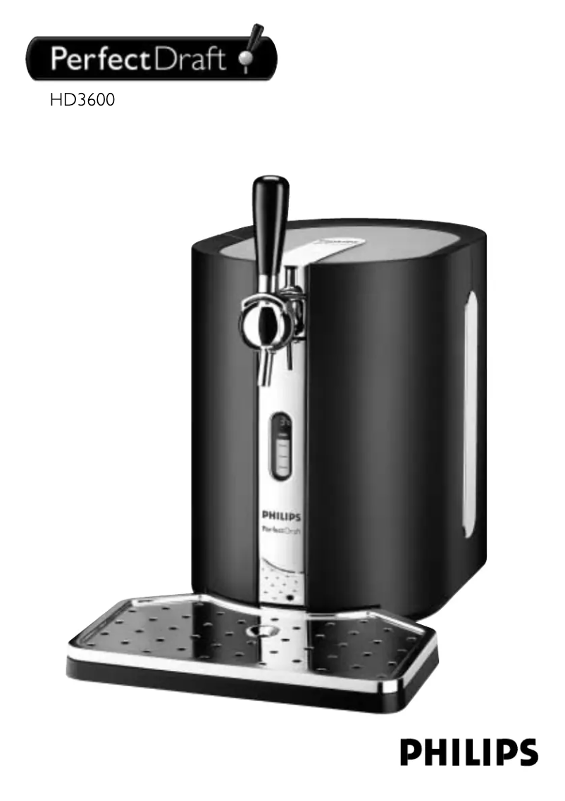 Page 1 de la notice Manuel utilisateur Philips PerfectDraft HD3600
