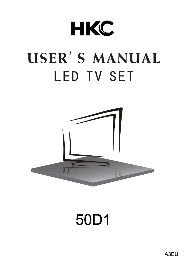 Page 1 de la notice Manuel utilisateur HKC 50D1