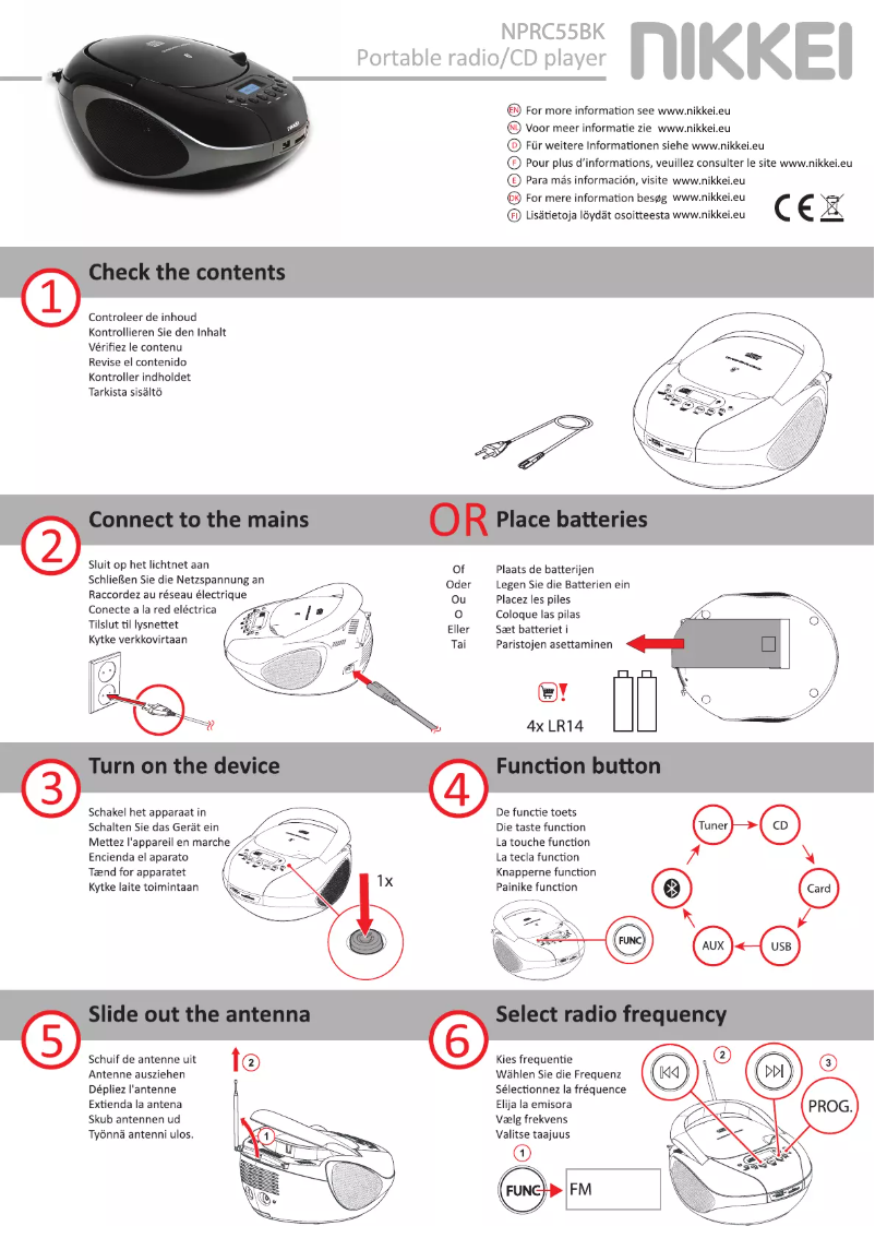 Image de la première page du manuel de l'appareil NPRC55BK