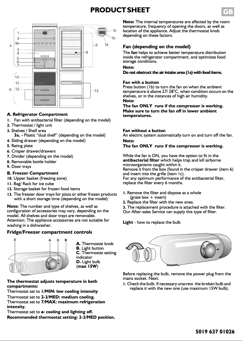 Página 1 del manual Manual de usuario Whirlpool ARC 57542 W