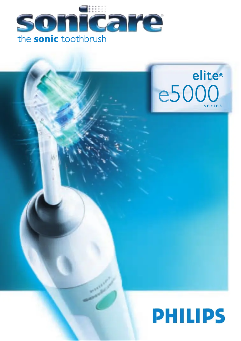 Page 1 de la notice Manuel utilisateur Philips Sonicare Essence HX5551