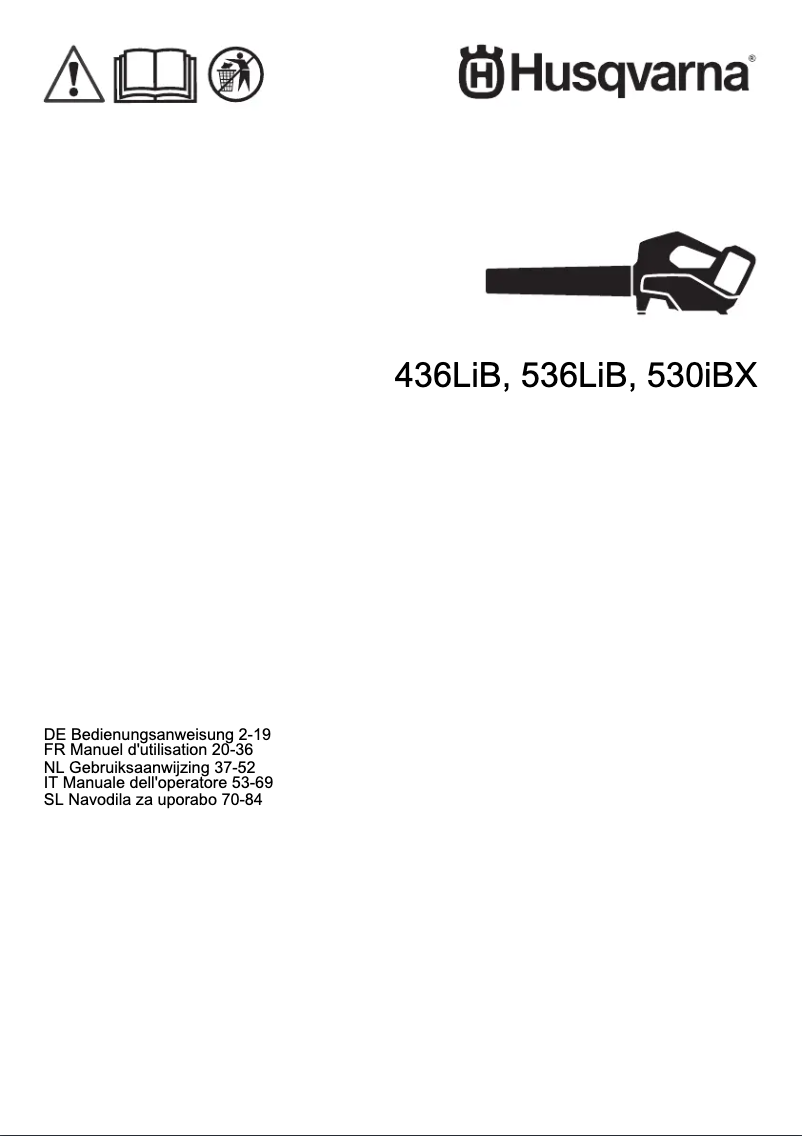 Image de la première page du manuel de l'appareil 536LiB