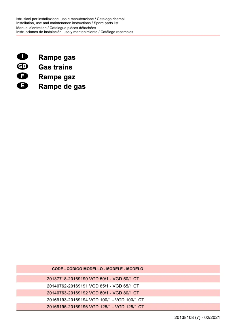 Page 1 de la notice Manuel utilisateur Baxi CRONO 4-G