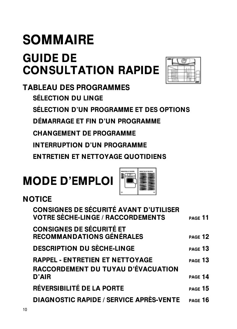 Page n°1 - Manuel utilisateur Bauknecht TRKD 4678