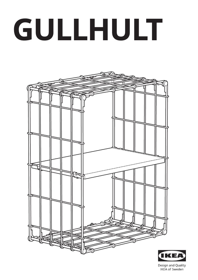 Page 1 de la notice Manuel utilisateur Ikea GULLHULT 804.177.35