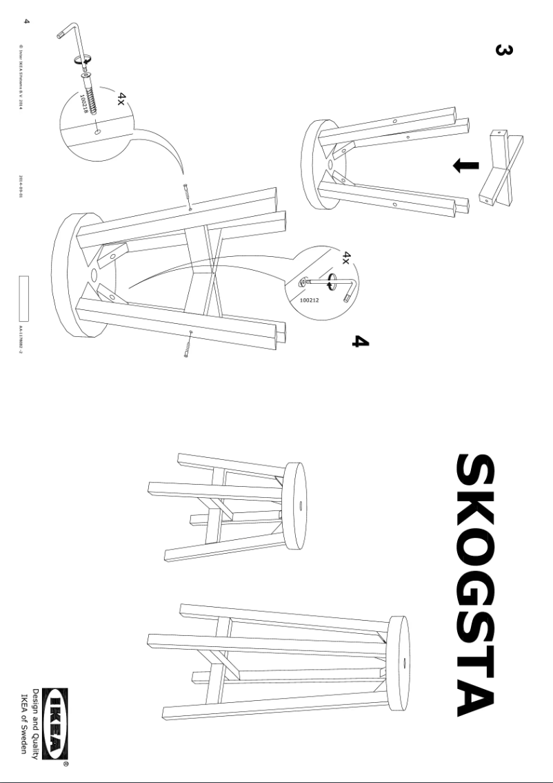 Image de la première page du manuel de l'appareil SKOGSTA (45cm)