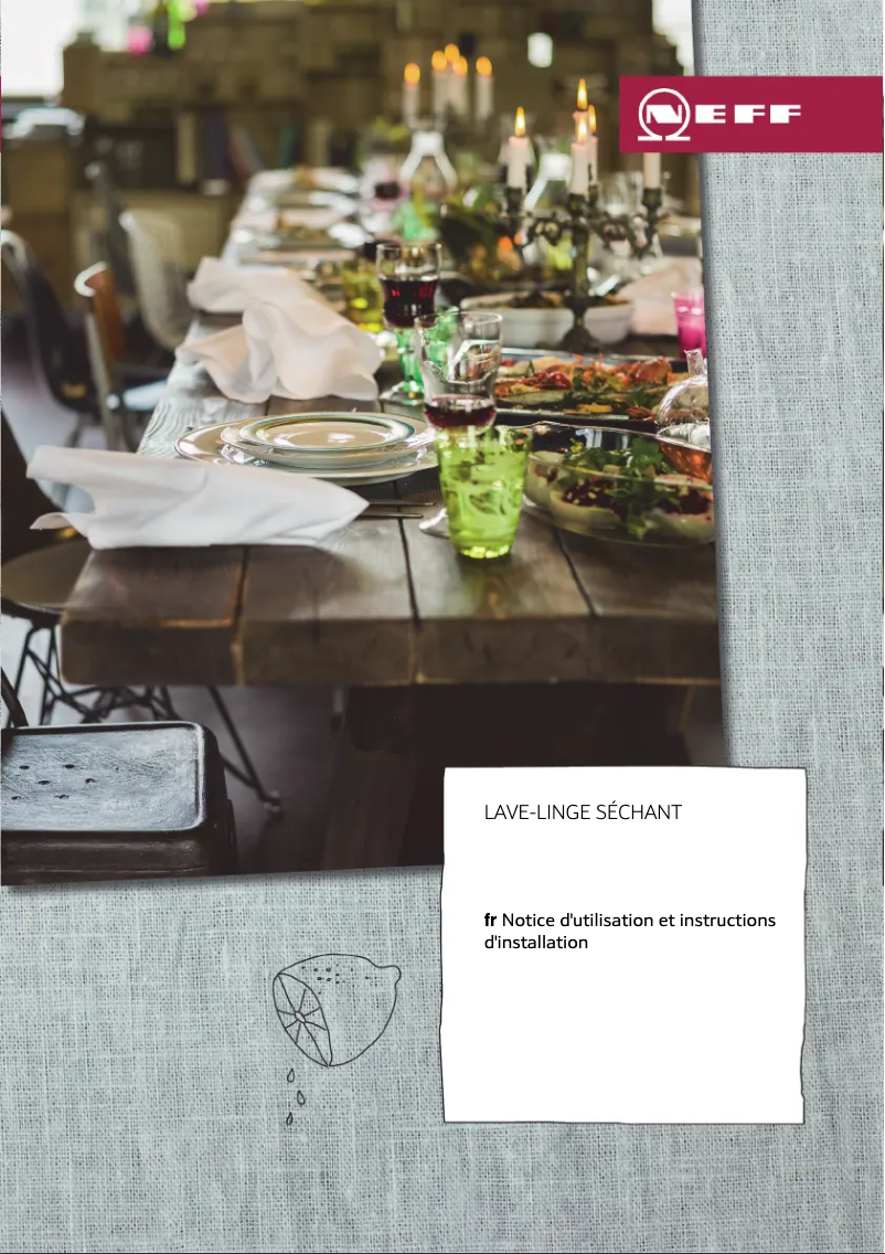 Page 1 de la notice Guide d'installation Neff V6540X2EU